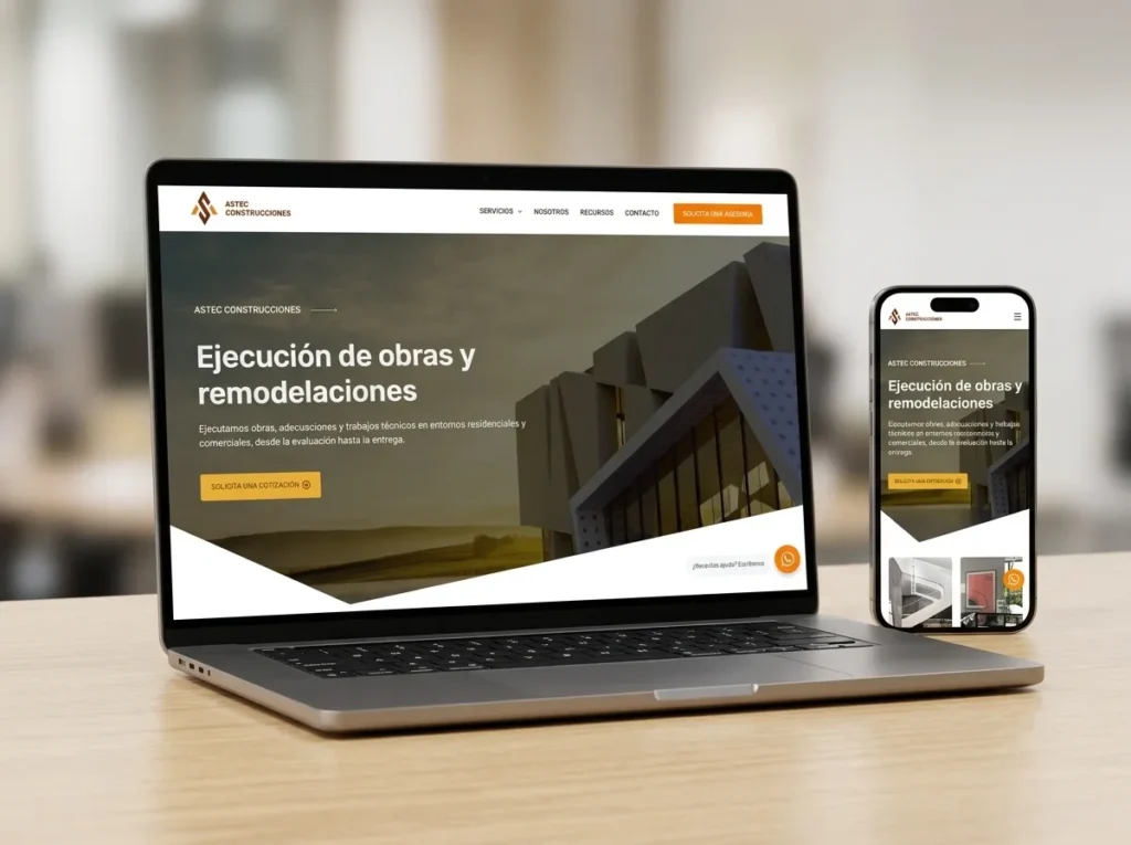 Construcciones Astec – Plataforma Corporativa Industrial