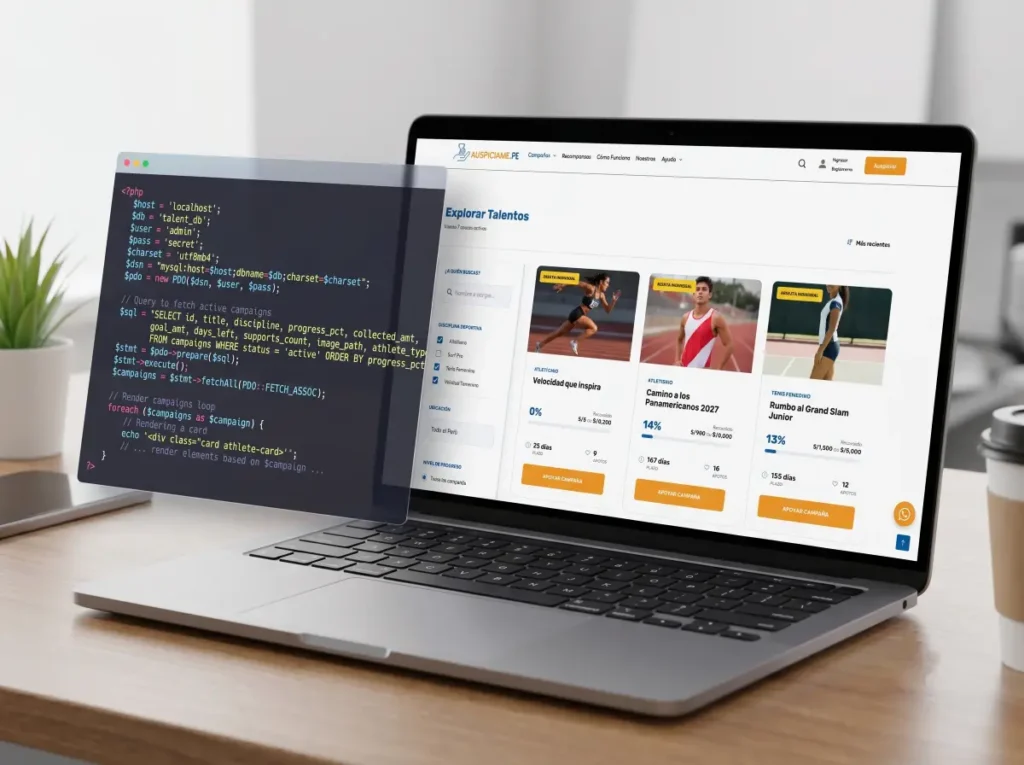 Auspíciame Core – Plugin Personalizado de Crowdfunding Deportivo